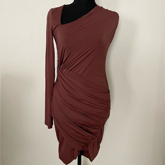 NWT Zara Cut Out Asymmetrical Dress - Picture 1 of 12